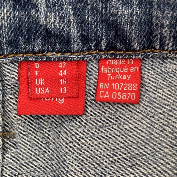 Vintage Flared Long Fit Denim Jeans - Picture 10 of 11